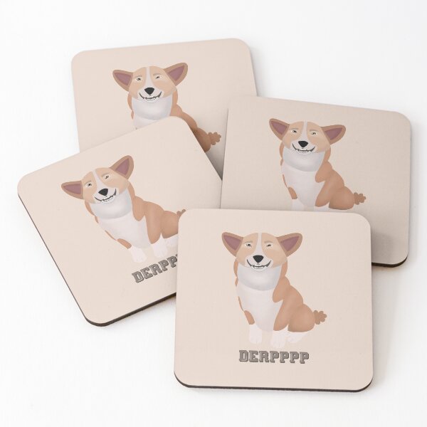 Item preview, Grinning, Chuckling, Smiling Corgi DERP designed and sold by kqwdesigns.