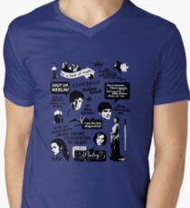 Merlin Quotes Men's V-Neck T-Shirt