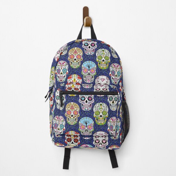 Item preview, Sugar Skull Mexican dark blue designed and sold by Fangpunk.
