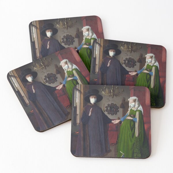 Item preview, Coronavirus Arnolfini Portrait designed and sold by DeeTyndall.