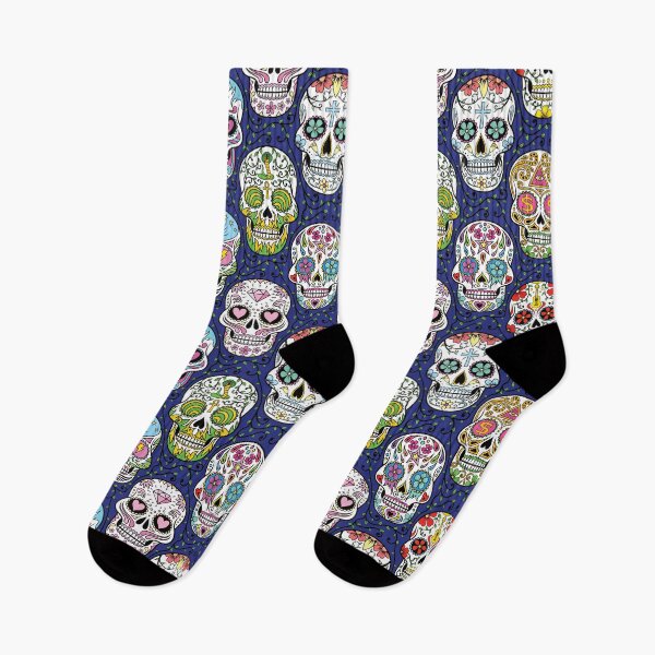 Item preview, Sugar Skull Mexican dark blue designed and sold by Fangpunk.