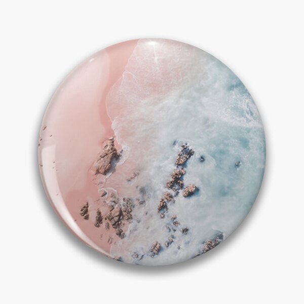 Item preview, Sea Bliss - Aerial Pink Beach Ocean Sea photography by Ingrid Beddoes designed and sold by Ingrid Beddoes Photography.