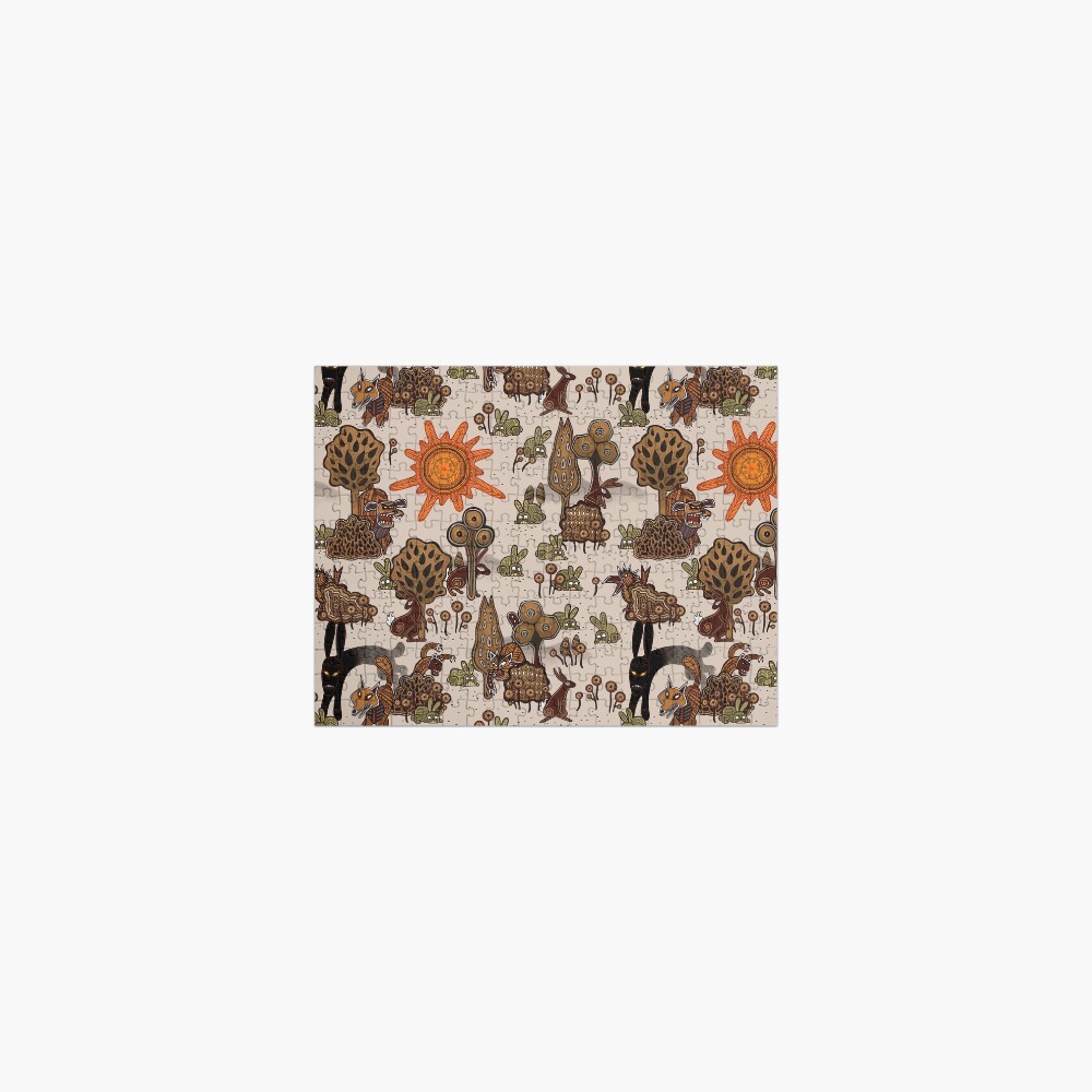 In The Beginning of the World - Watership Down Pattern Jigsaw Puzzle