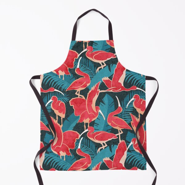 Item preview, Luxurious Scarlet Ibis // teal vegetation metal rose and red guará large birds designed and sold by SelmaCardoso.