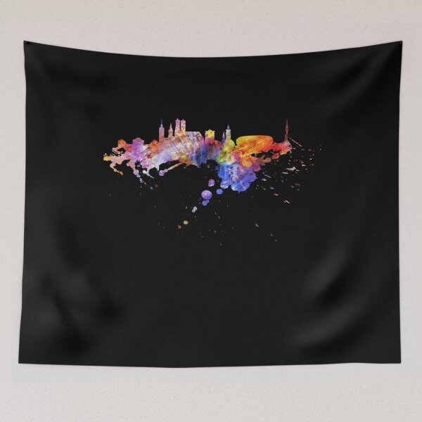Item preview, Munich skyline Bavarian city night Bavaria designed and sold by DerNerd.