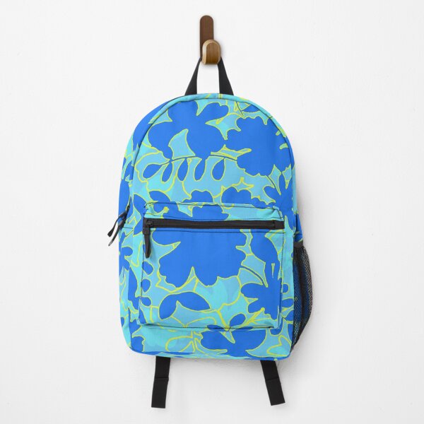 Item preview, Graphic floral silhouette in blue designed and sold by JoChesney.