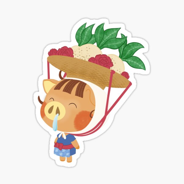 Animal Crossing Daisy Mae Turnip Glossy Single Sticker