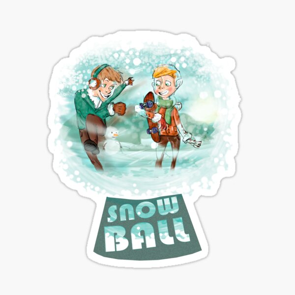 snow ball Sticker
