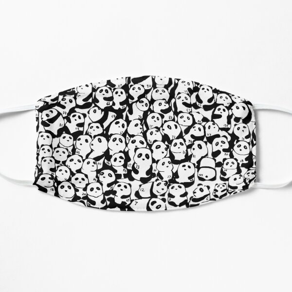 A Hundred Pandas Flat Mask