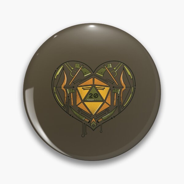 Item preview, Role playing twenty sided dice heart designed and sold by DerSenat.