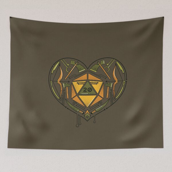 Item preview, Role playing twenty sided dice heart designed and sold by DerSenat.