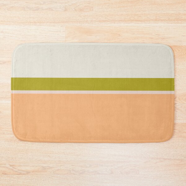 Aperçu de l'œuvre Lignes imprimées vert, orange et pêche créée et vendue par BeatrisVeres.