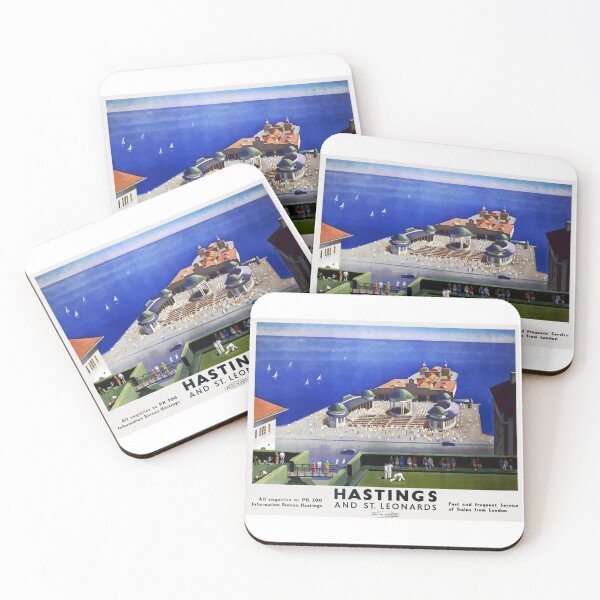 Item preview, Railway Poster Hastings designed and sold by stickart-marek.