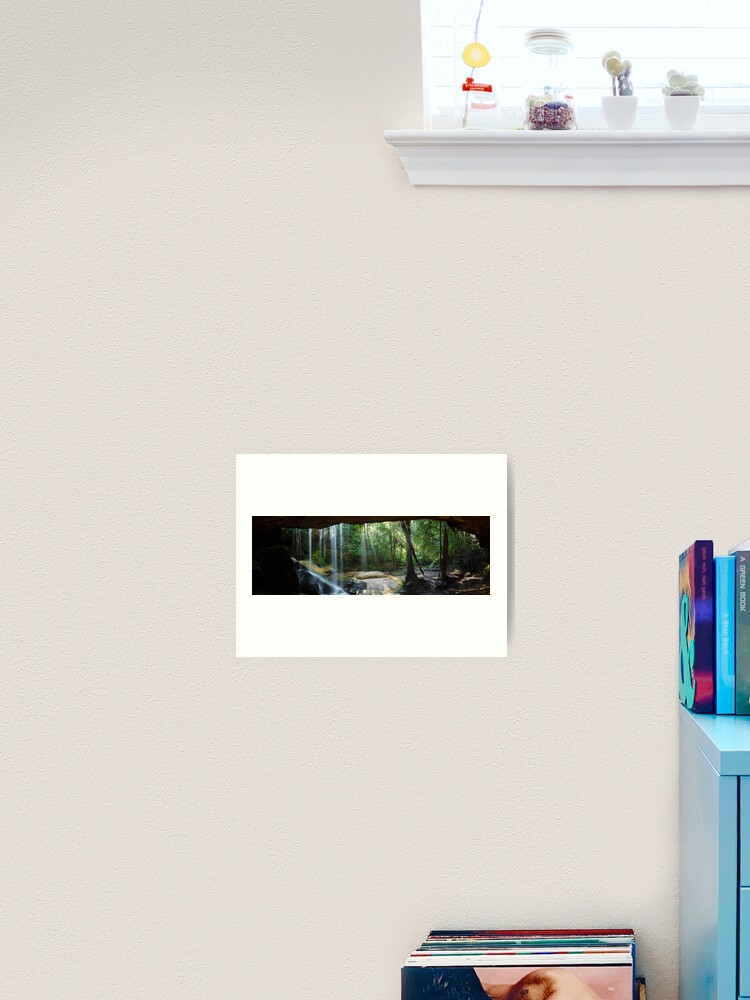 Thumbnail 2 of 3, Art Print, Oakland Falls Cave, Hazelbrook, New South Wales, Australia designed and sold by Chockstone.