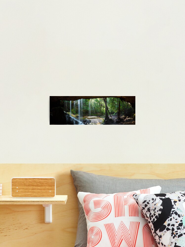 Thumbnail 2 of 3, Photographic Print, Oakland Falls Cave, Hazelbrook, New South Wales, Australia designed and sold by Chockstone.