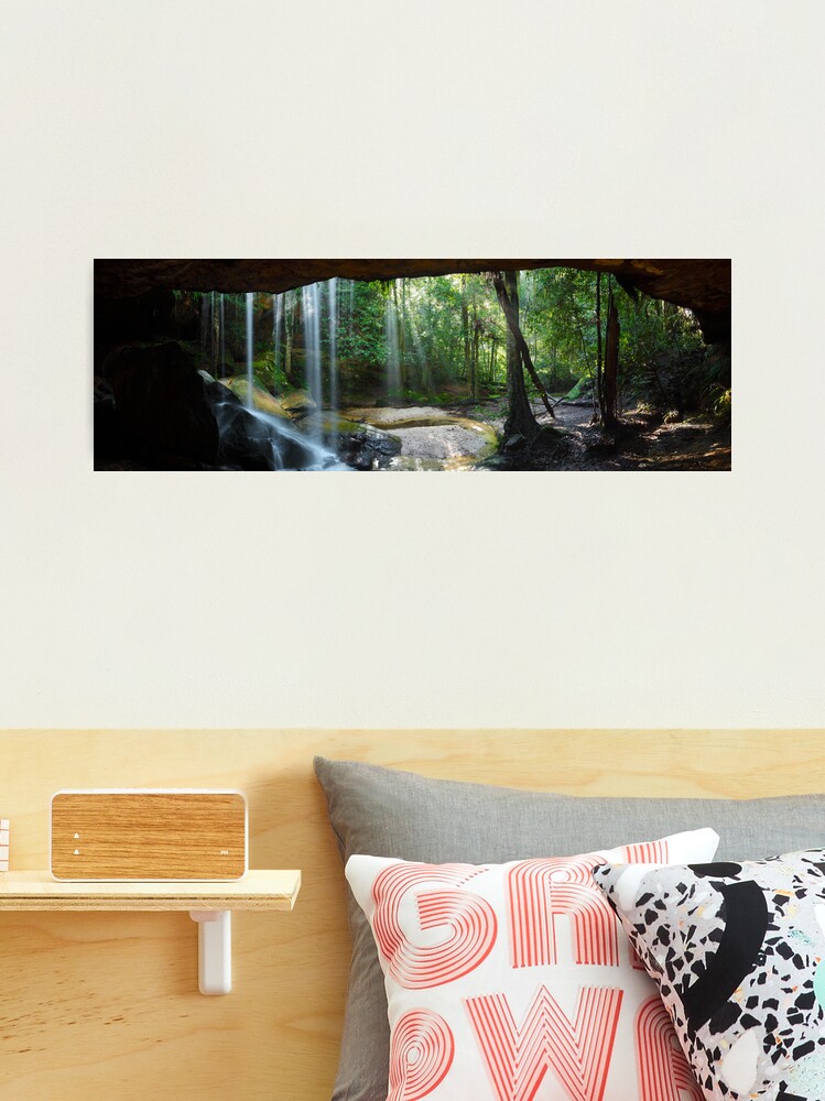 Thumbnail 2 of 3, Photographic Print, Oakland Falls Cave, Hazelbrook, New South Wales, Australia designed and sold by Chockstone.
