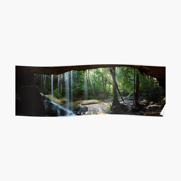 Oakland Falls Cave, Hazelbrook, New South Wales, Australia Poster