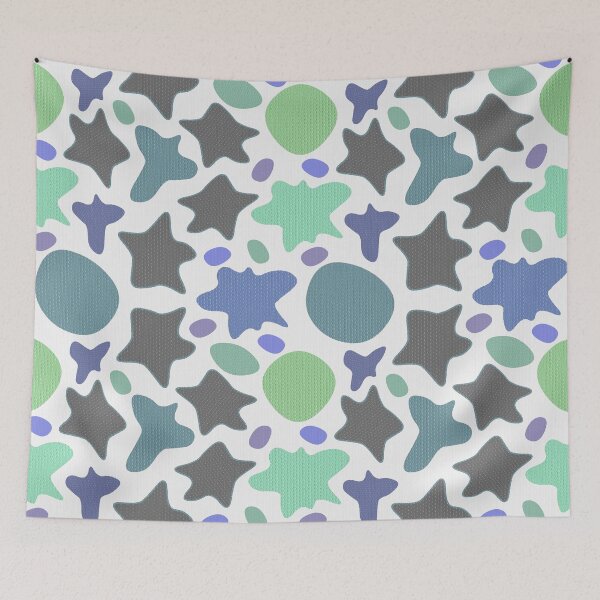 Item preview, Abstract blue spots splatters  designed and sold by ivanoel.