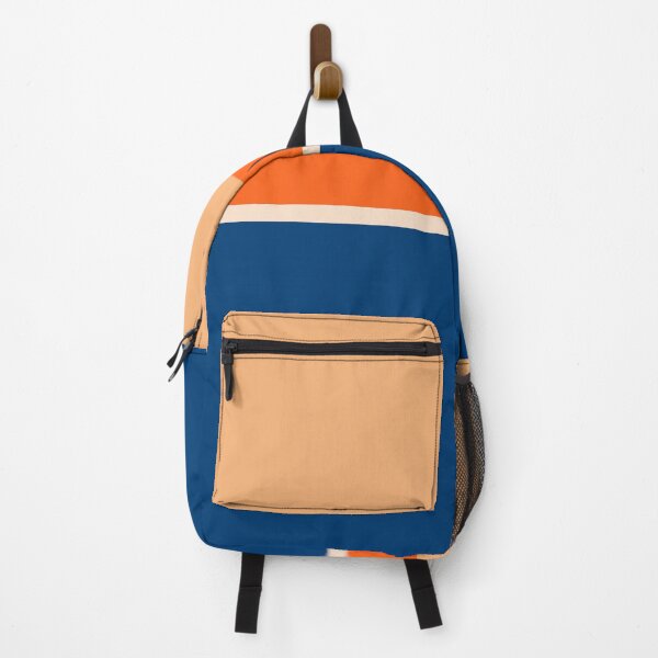 Item preview, Lines Print Blue, Orange and Yellow designed and sold by BeatrisVeres.