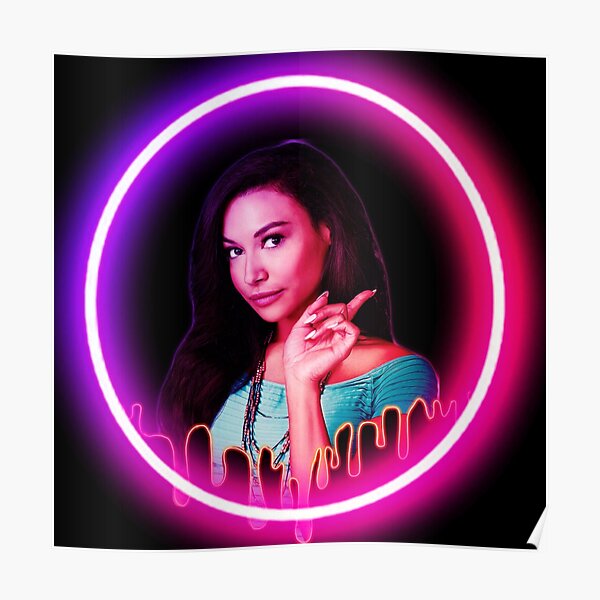Naya Rivera Neon Poster