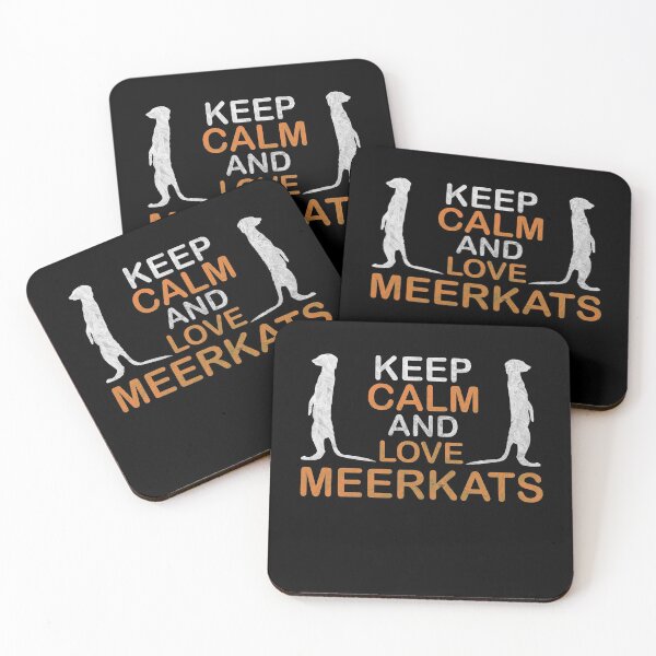 Item preview, Keep Calm And Love Meerkats meerkat zoo motif designed and sold by DerNerd.