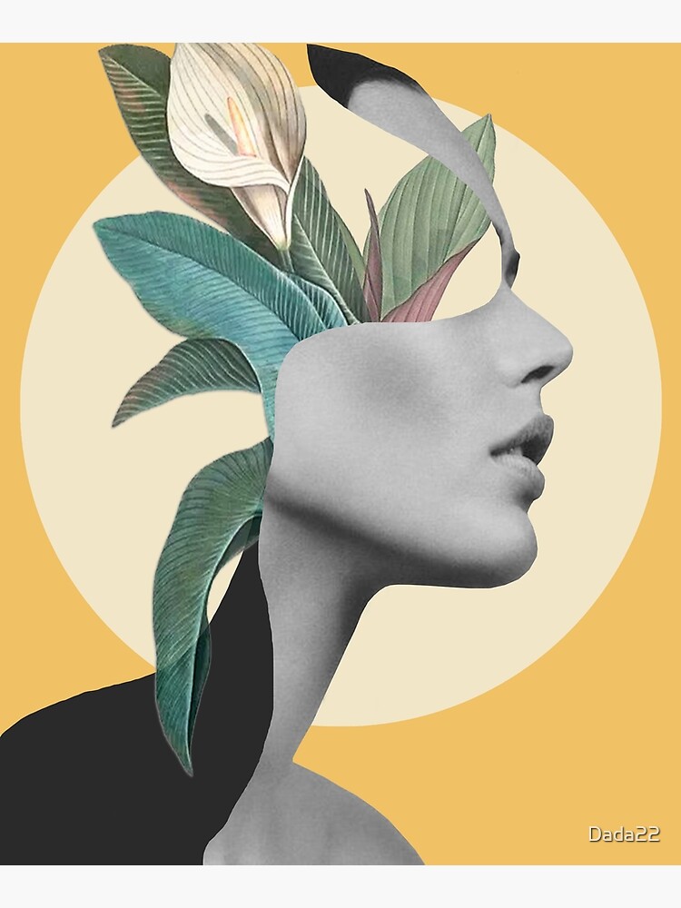 Floral Portrait /collage 3 by Dada22