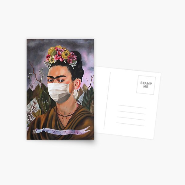 Coronavirus Frida Kahlo Postcard