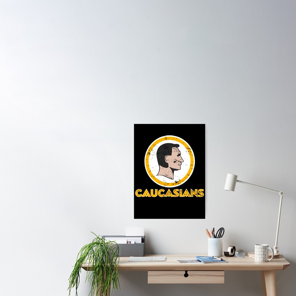 Caucasians Shirt & More, Funny Caucasians Redskins Graphic Essential  T-Shirt for Sale by dyasse