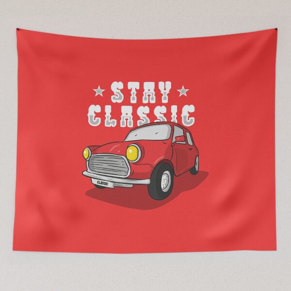 Item preview, Stay Classic - Red Car Slogan designed and sold by Mindy Bubble.