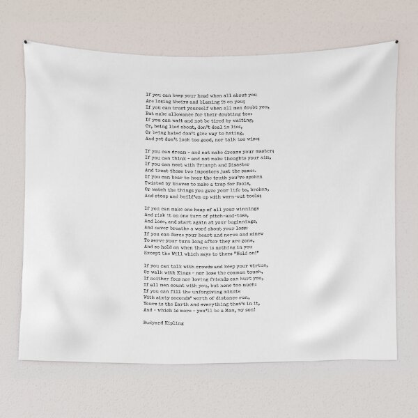 Item preview, IF Quote Print. If you can keep your head when all about you Are losing theirs and blaming it on you designed and sold by corbrand.