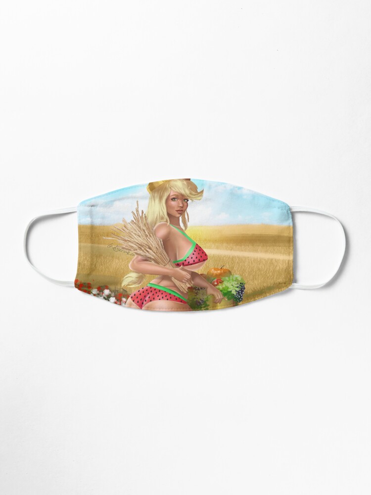 Alternate view of Demeter Watermelon Greek Goddess Mask