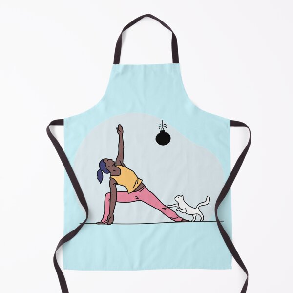 Item preview, YOGA WITH CAT Revolved Side Angle Pose designed and sold by Trio's Stuff.