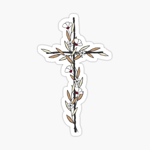 Christian Cross Sticker Pack Sticker for Sale by walk-by-faith