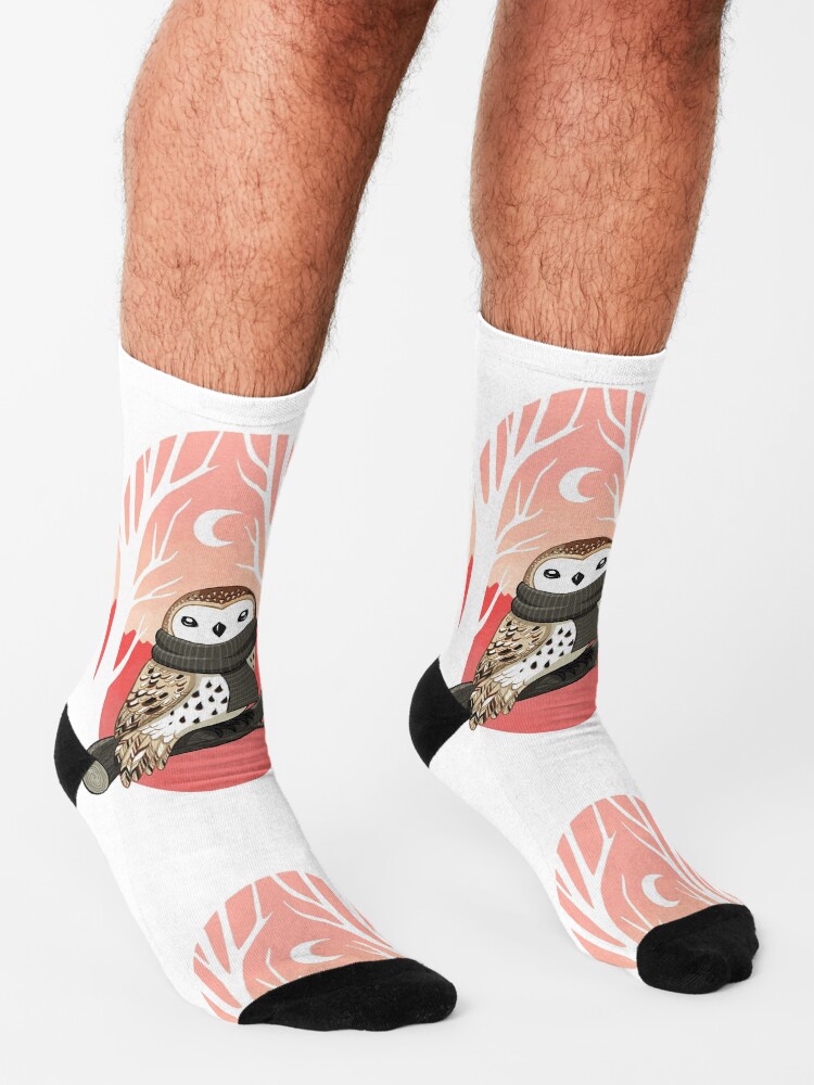 Alternate view of Winter Owl Socks