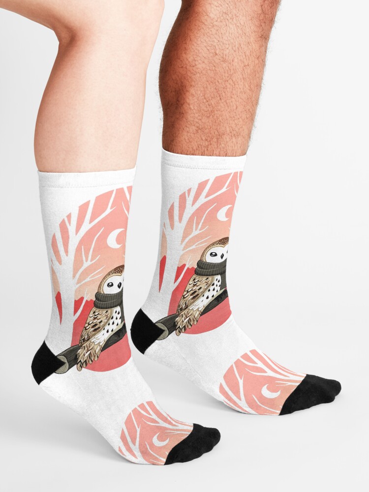 Alternate view of Winter Owl Socks
