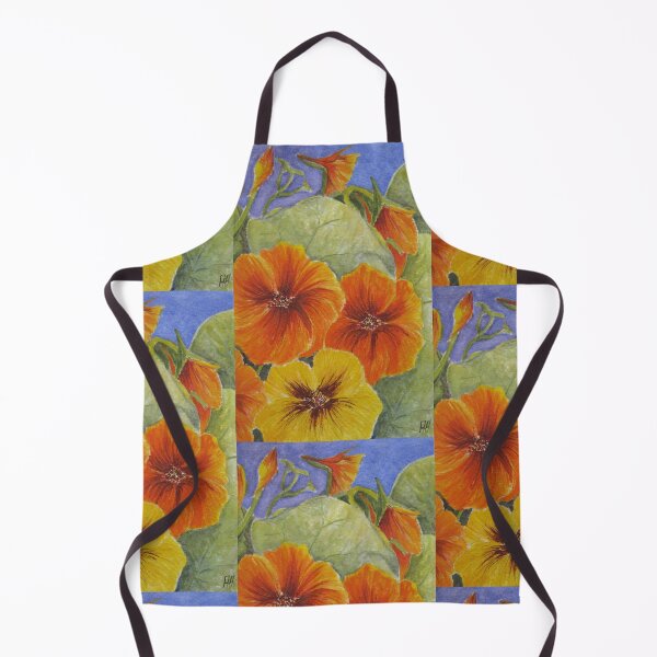 Item preview, Nasturtiums 3 Watercolour Painting designed and sold by Heatherian.