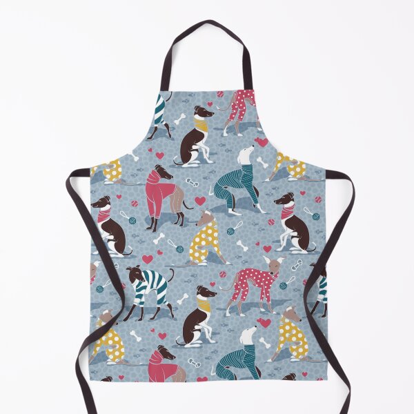 Item preview, Greyhounds dogwalk // pale blue background designed and sold by SelmaCardoso.