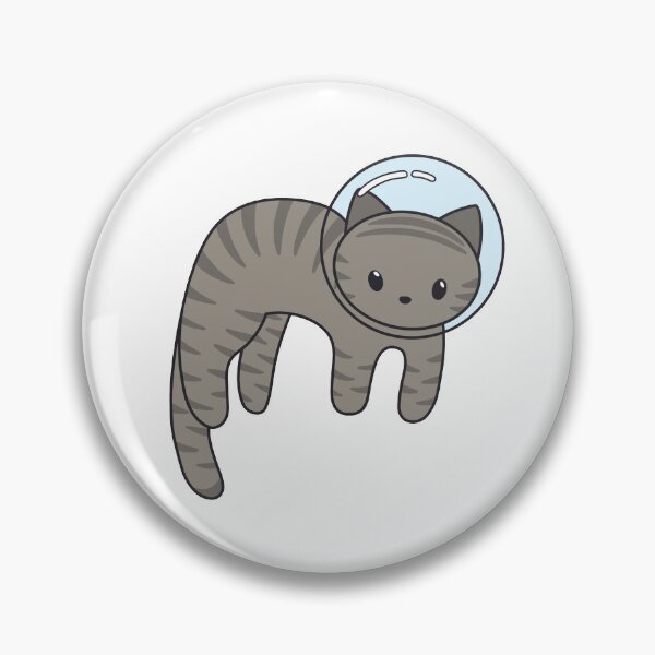 Item preview, catstronaut - grey striped designed and sold by cameronbaba.