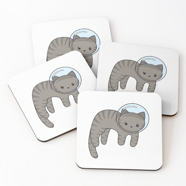Item preview, catstronaut - grey striped designed and sold by cameronbaba.