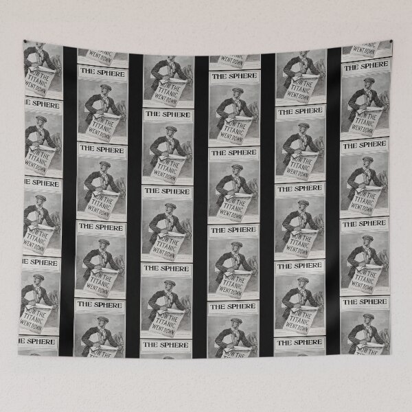 Item preview, Titanic Sinking Vintage Newspaper Cruise Ship Atlantic Ocean Voyage  designed and sold by TopTeeShop.