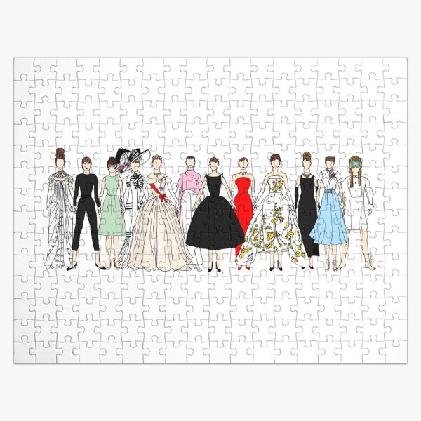 Outfits of Audrey Fashion Jigsaw Puzzle