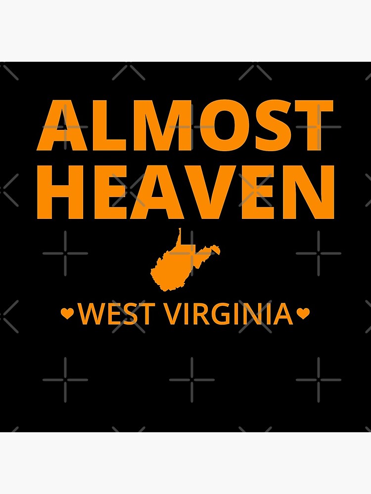 "Almost Heaven West Virginia" Coasters (Set of 4) by ClassyC Redbubble