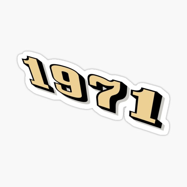 1971 year Sticker