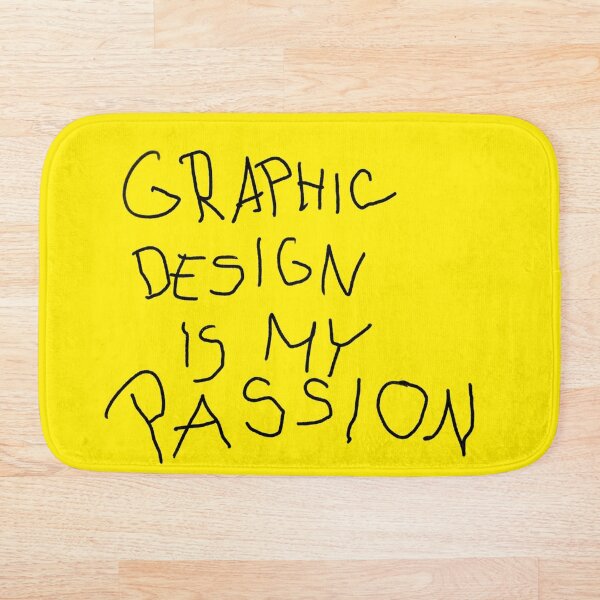 Item preview, Graphic design is my passion funny yellow/black designed and sold by Peta-m.