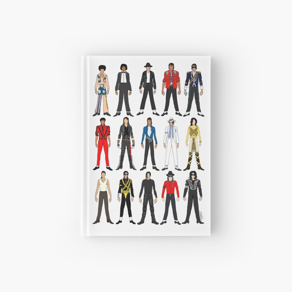 Outfits of King Jackson Pop Music Fashion Hardcover Journal