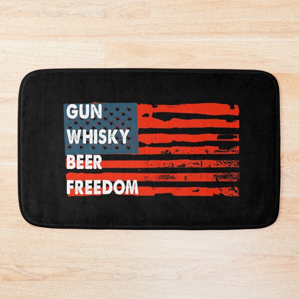 Artikelvorschau, Gun Whisky Beer Freedom Amerikanische Flagge entworfen und verkauft von Kathrine2302.