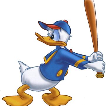 Donald Duck Blue White Disney Cartoon Custom Name Baseball Jersey