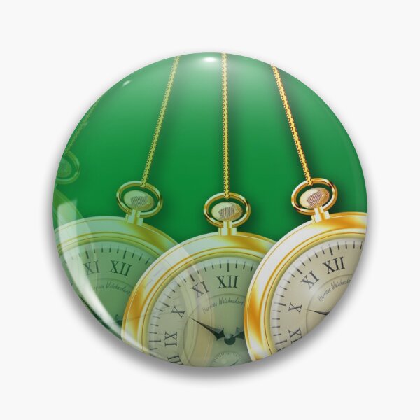 Item preview, Green Hypnosis Swinging Pocket Watch Design designed and sold by harrizon.