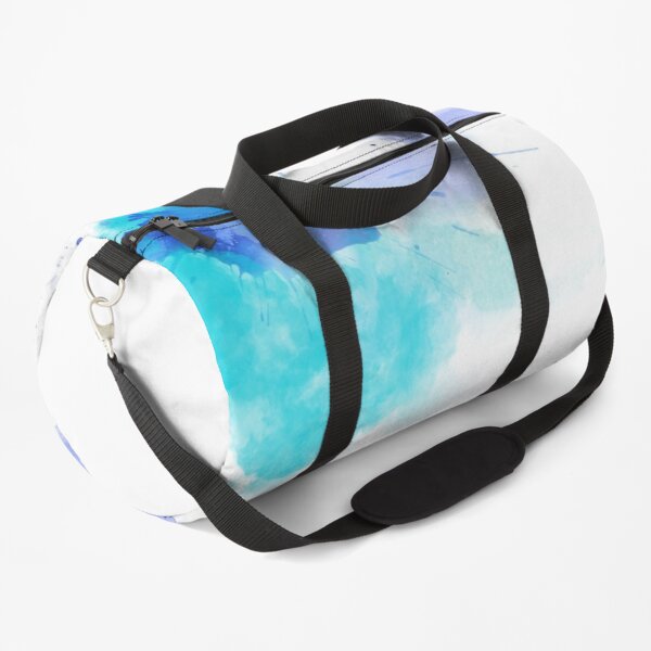 blue watercolor splatter Duffle Bag