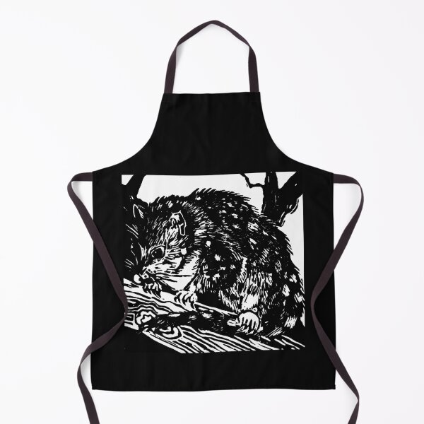 Item preview, Australian Endangered Spotted-tail Quoll Lino Print designed and sold by Heatherian.